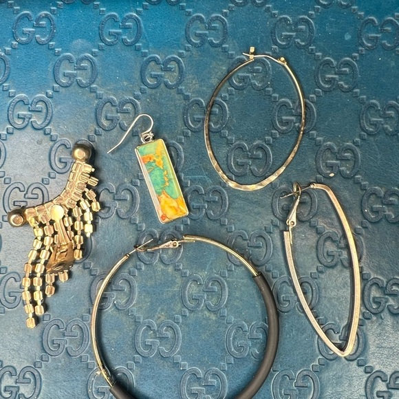 Lot of 5 Single Fashion Earrings – Mixed Styles & Colors - Picture 8 of 8